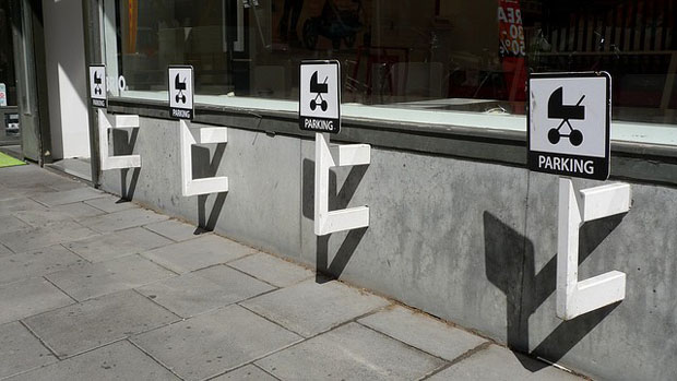 I parcheggi per i passeggini