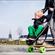 Il primo longboard stroller, passeggino eco per mamme skater