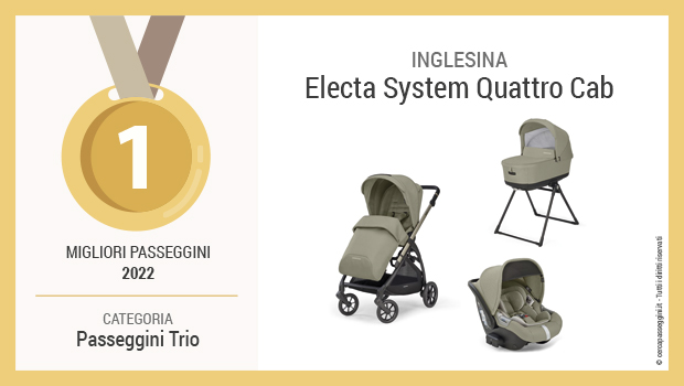 Migliori passeggini trio 2022 - Primo posto - Inglesina Electa System Quattro Cab