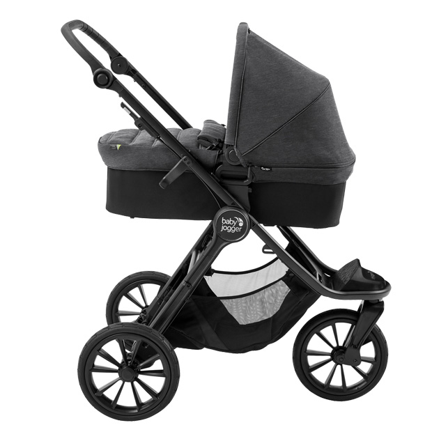 La navicella Barre Collection installata sul telaio di Baby Jogger City Elite2