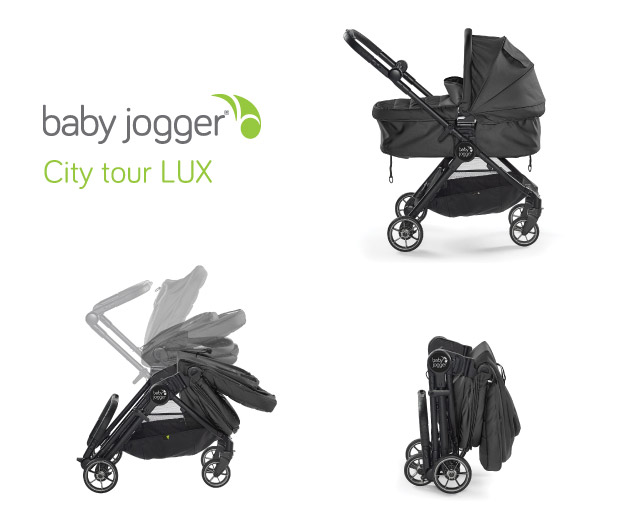 Baby Jogger nuovo City Tour Lux 2018 - vista della navicella richiudubile con il telaio - cercapasseggini