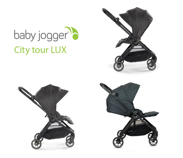 Baby Jogger nuovo City Tour Lux 2018 - vista della configurazione passeggino - cercapasseggini