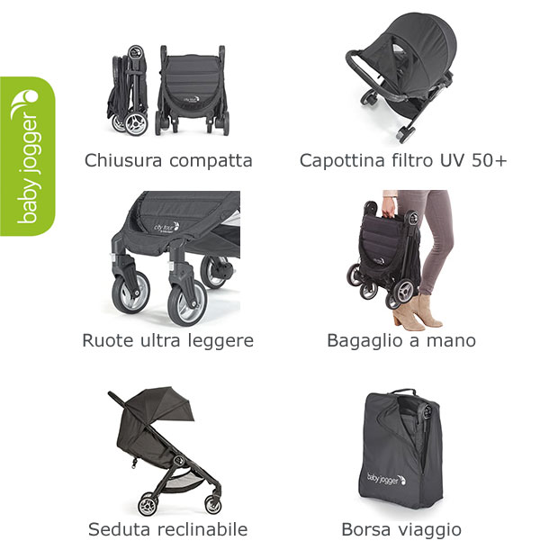 City Tour di Baby Jogger: il passeggino leggero da prendere al volo