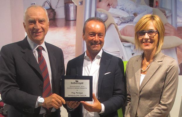 Premiazione Beberoyal Awards 2014 a Peg Perego, alla fiera internazionale Kind Jugend, a Colonia