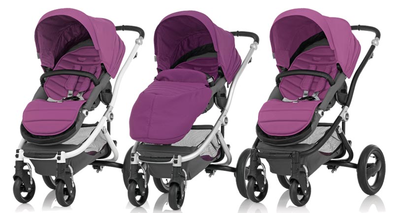 Colori telaio Britax Affinity: bianco, argento, nero
