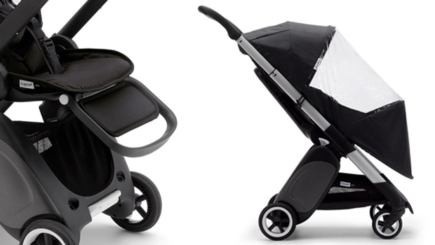 Poggiapiedi e parapioggia, gli altri due accessori inclusi nella promozione Bugaboo