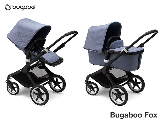 Bugaboo Fox - anteprima novit 2018 - vista del passeggino e della versione carrozzina con navicella - cercapasseggini