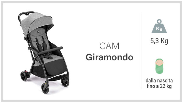Cam Giramondo - Miglior passeggino ultraleggero reclinabile - Guida all'acquisto
