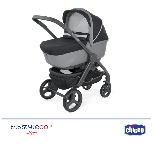 Chicco Trio StyleGo Up i-Size 2018 - vista della versione carrozzina con navicella LightNap - cercapasseggini