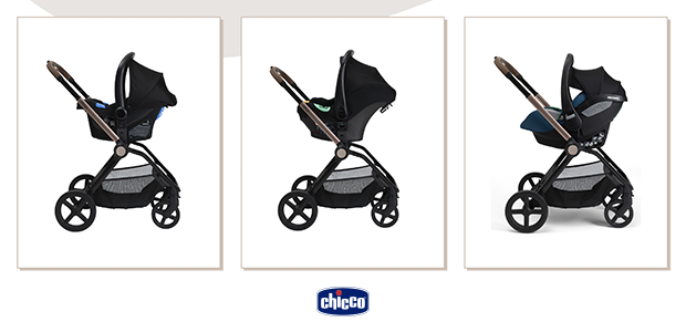 Chicco Trio Mysa - Vista laterale travel system - Cercapasseggini