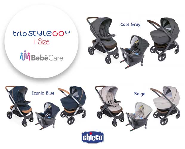 Chicco Trio StyleGo Up i-Size BebeCare 2019 - colori della collezione - cercapasseggini