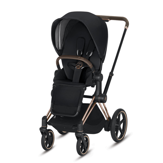 Il passeggino elettrico Cybex e-Priam: vista frontale