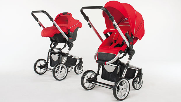 Foppapedretti 3Chic colore red. Passeggino fronte mamma e versione travel system