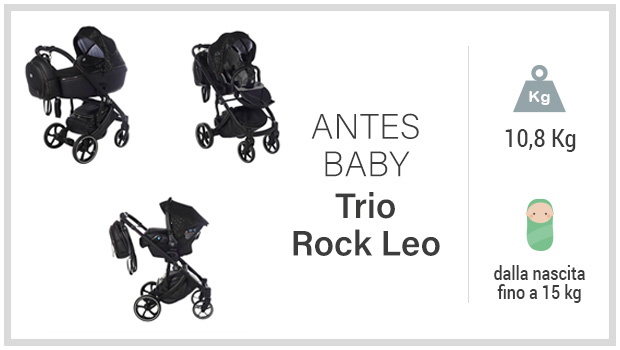 Antes Baby Trio Rock Leo - Miglior passeggino trio top gamma - Guida all'acquisto