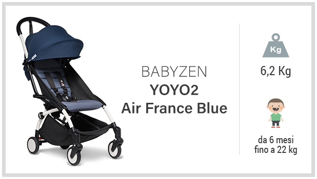 Babyzen YOYO2 Air France Blue -  Miglior passeggino leggero fashion - Guida allacquisto