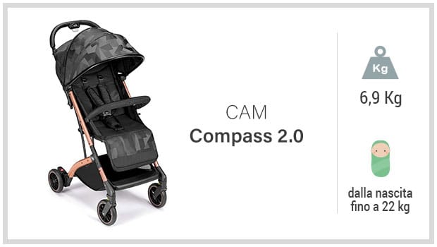 Cam Compass - Miglior passeggino leggero 200-300 euro - Guida all'acquisto