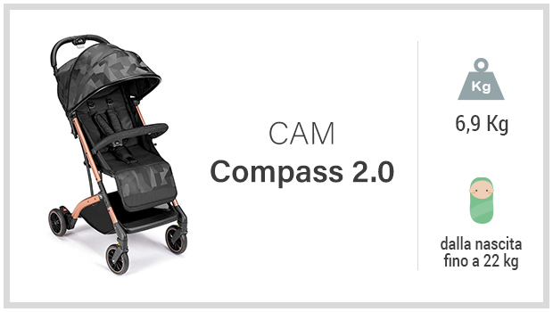 Cam Compass 2.0 - Miglior passeggino spiaggia mare - Guida all'acquisto
