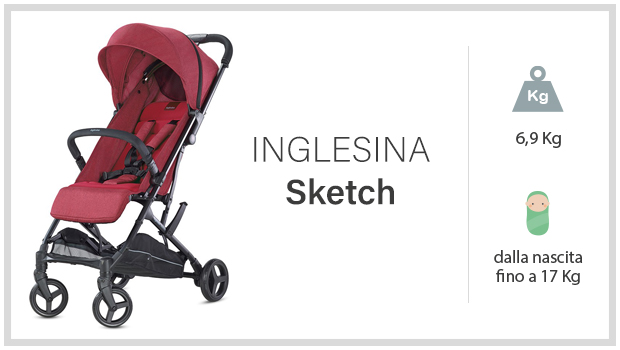 Inglesina Sketch - Miglior passeggino leggero economico - Guida all'acquisto