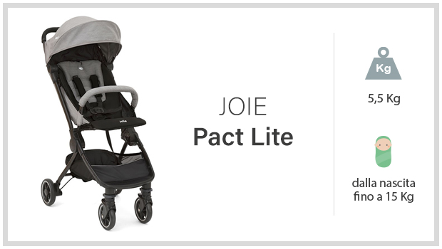 Joie Pact Lite - Miglior passeggino ultraleggero reclinabile - Guida all'acquisto