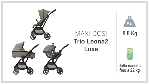 Maxi-Cosi Leona2 Luxe - Miglior passeggino trio fashion - Guida allacquisto