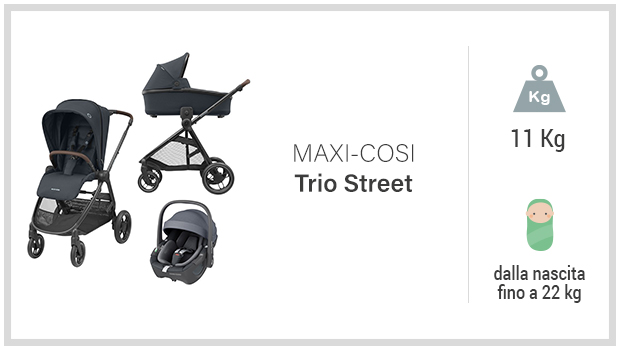 Maxi-Cosi Trio Street - Miglior trio 500-800 euro - Guida all'acquisto