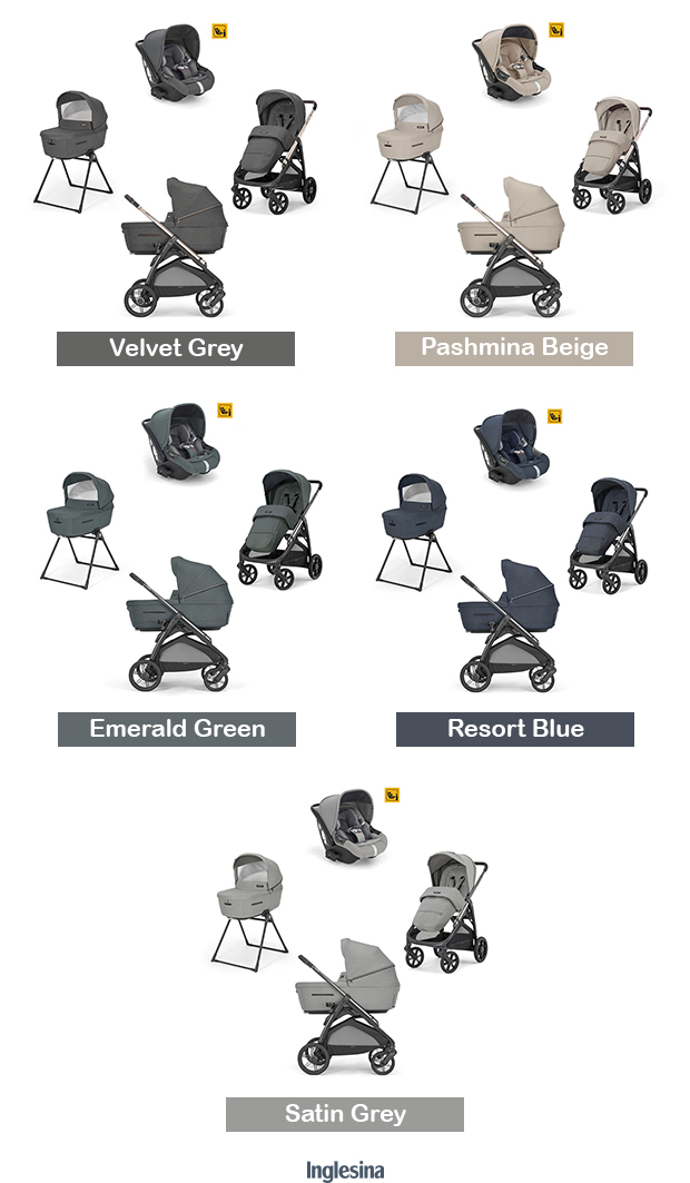 Colori Inglesina Aptica System Quattro con Darwin Infant Recline