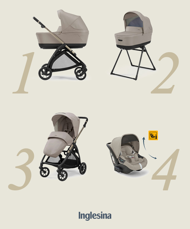 Inglesina Electa System Quattro Darwin Infant Recline - I componenti del sistema