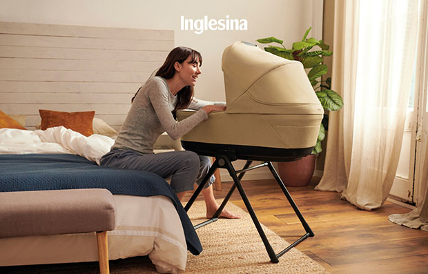 Inglesina Electa System Quattro Darwin Infant Recline - la Grande Culla posizionato sullo Stand Up in casa