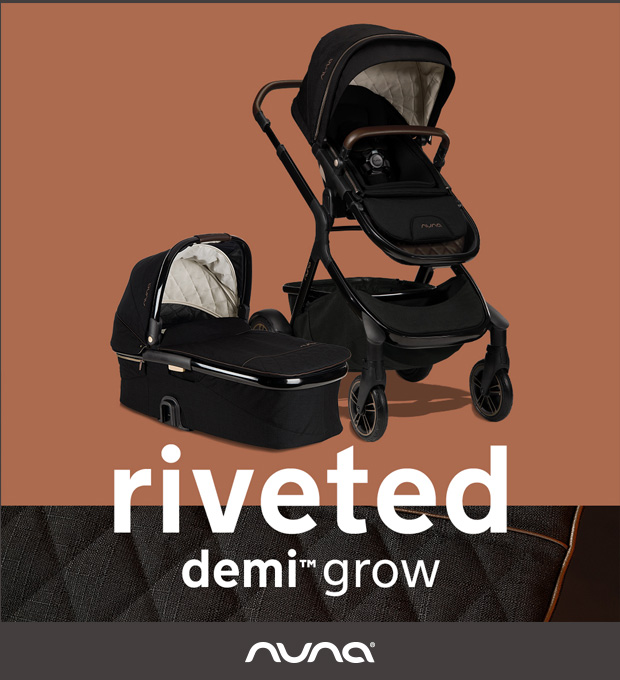 Nuna collezione Riveted - passeggino e navicella Demi Grow - Cercapasseggini