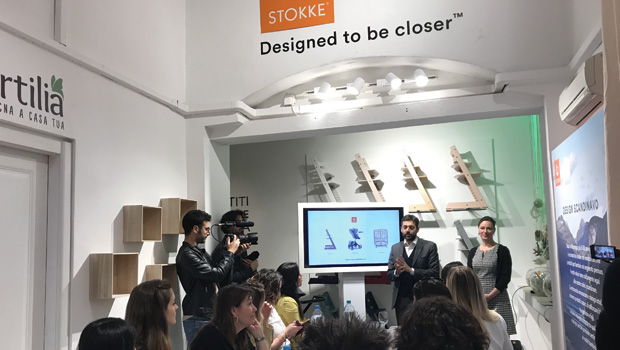 Presentazione di Stokke Beat al Model di Milano il 2 aprile 2019