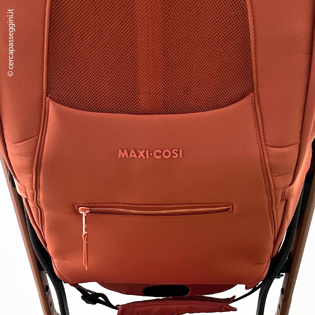 Maxi-Cosi Fame Cabin - Vista retro dello schienale con tessuto in rete per traspirazione