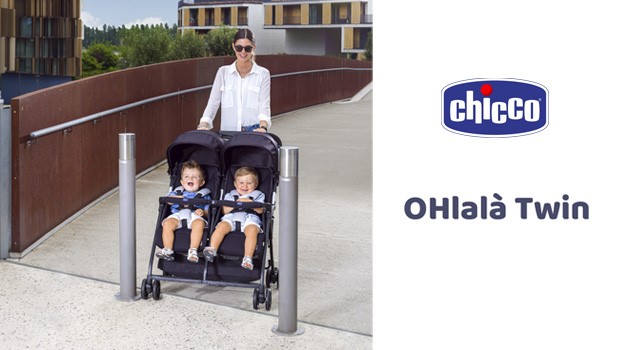 Chicco OHlal Twin, il passeggino gemellare ultraleggero