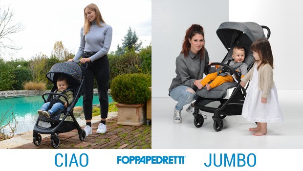 Foppapedretti Ciao e Jumbo: compatti e intelligenti 