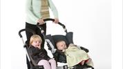 Sidecar Buggypod Io: passeggino da un posto in uno per due bambini