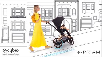 Cybex e-Priam, la rivoluzione  elettrica e smart