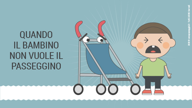 Cosa fare se il bambino non vuole stare nel passeggino?