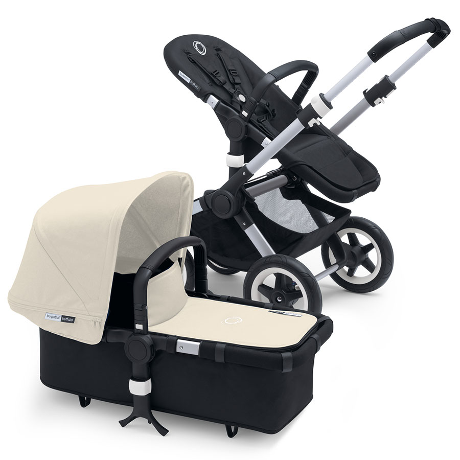 Bugaboo Buffalo Con Cappuccio Trapuntato Grigio biancastro Grembiule & Sacco Imbottito 