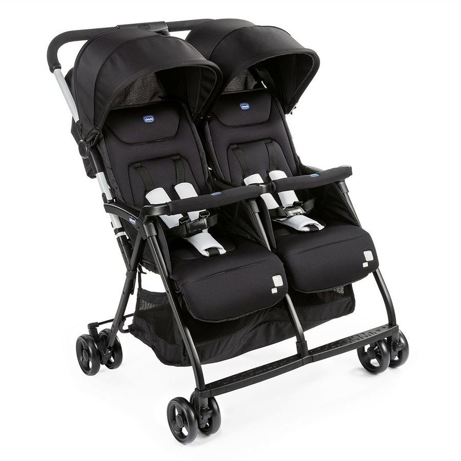 Passeggino Passeggini Gemellari Chicco OHlal Twin Black Night