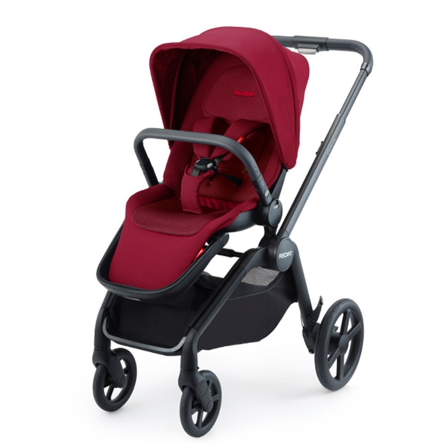 Recaro Babyzen Trio passeggino navicella rosso ovetto bianco con