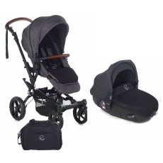 Passeggino Duo Jan Duo Crosswalk R Matrix Light 2 collezione 2021 Cold Black