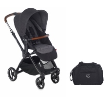 Passeggino Quattro Ruote Jan Kendo collezione 2021 Cold Black