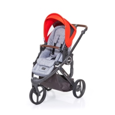 Passeggino Quattro Ruote ABC Design Cobra PLUS collezione 2016 Telaio Graphite Grey - Colore Flame