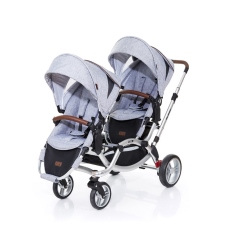 Passeggino Gemellare ABC Design Zoom collezione 2016 Graphite Grey