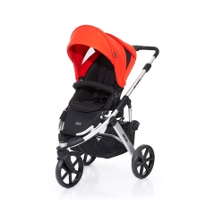 Passeggino Tre Ruote ABC Design Salsa 3 collezione 2016 Telaio Silver Black - Colore Flame