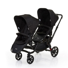 Passeggino Gemellare ABC Design Zoom collezione 2017 Coal