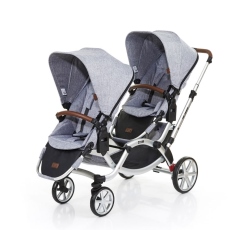 Passeggino Gemellare ABC Design Zoom collezione 2017 Graphite Grey