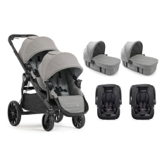 Passeggino Gemellare Baby Jogger City Select Lux Gemellare Trio collezione 2018 Slate