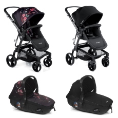 Passeggino Duo Be Cool Quantum Match collezione 2018 Kimono: Flower vs Black