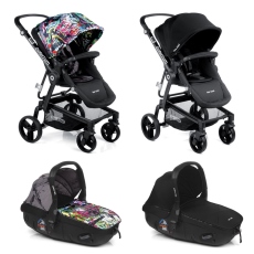 Passeggino Duo Be Cool Quantum Match collezione 2018 Soho: Graffiti vs Black