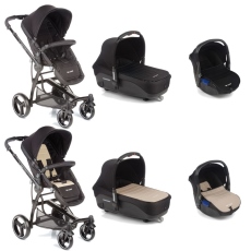 Passeggino Trio Be Cool Trio Bandit 3 Cocoon collezione 2015 Zen - Black vs Marfil